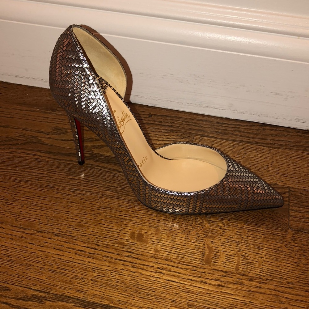 Christian Louboutin Iriza 100 Pump Silver